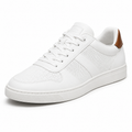 Premium White Leather Trainers | Poulthrain