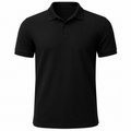 Premium Black Piqué Polo Shirt | Poulthrain