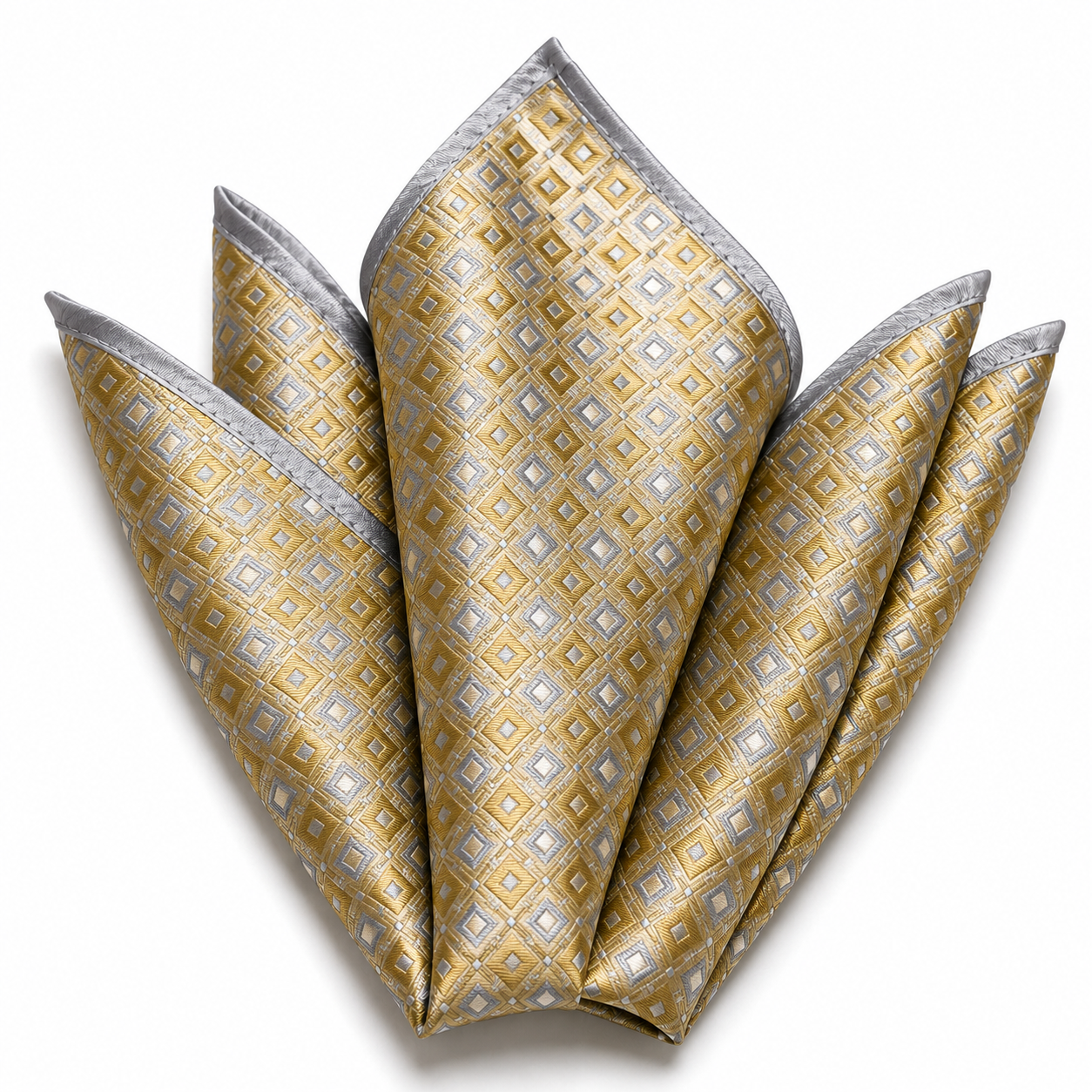 Premium Gold & Silver Pocket Square | Poulthrain