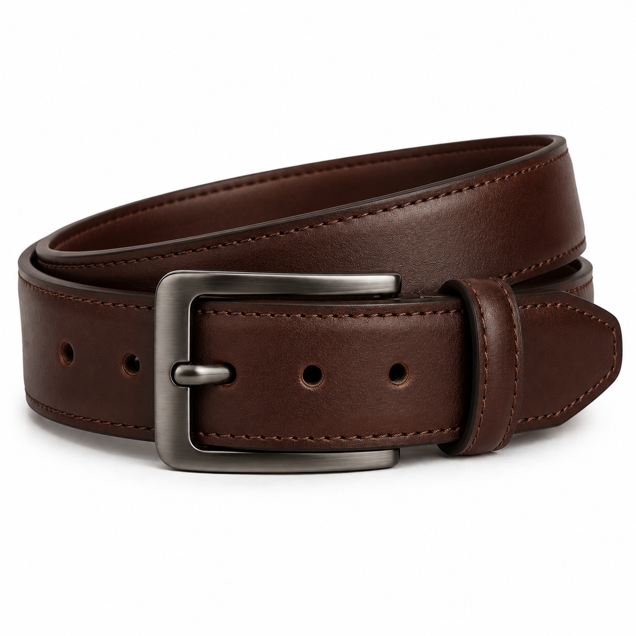 Classic Brown Leather Belt | Poulthrain